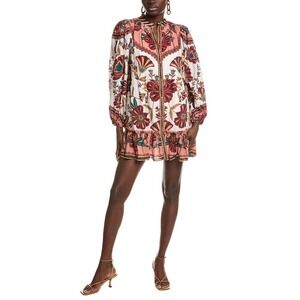 New! FARM Rio Riad Cream Mini Dress Sz XS $248